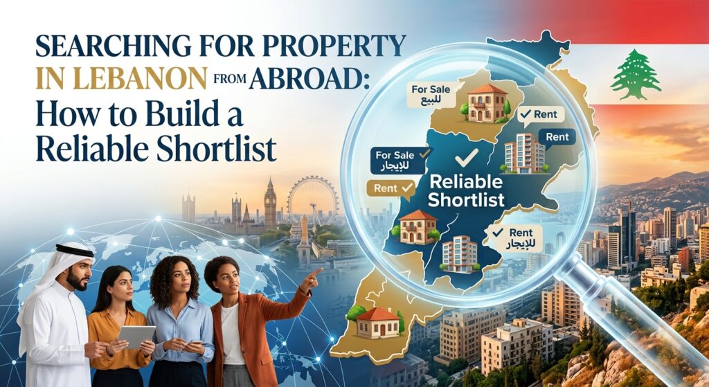Searching for Property in Lebanon from Abroad How to Build a Reliable Shortlist