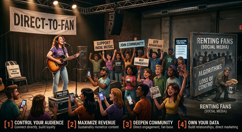 STOP RENTING YOUR FANS: WHY DIRECT-TO-FAN IS BECOMING THE REAL INDEPENDENT ADVANTAGE